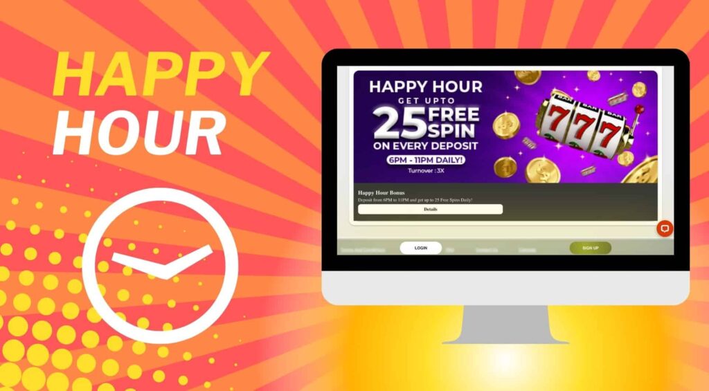 Happy Hour bonus at Bhaggo casino overview