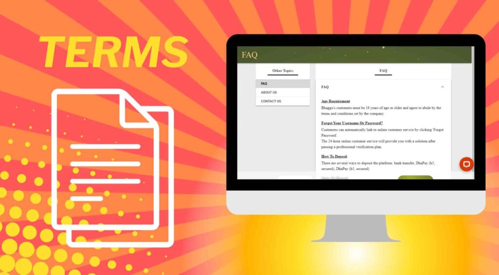 Terms and Conditions of Bhaggo website